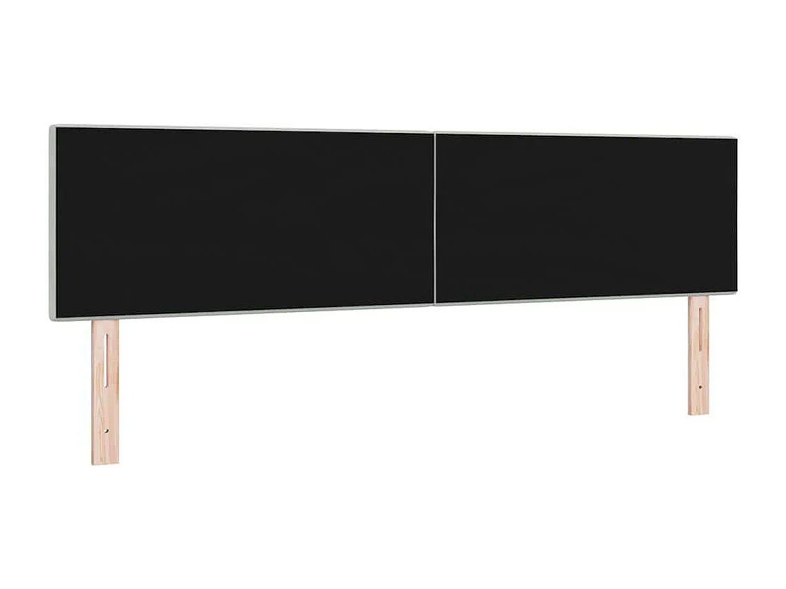 Cabecero Montaje en la pared Gris claro 180 cm Terciopelo