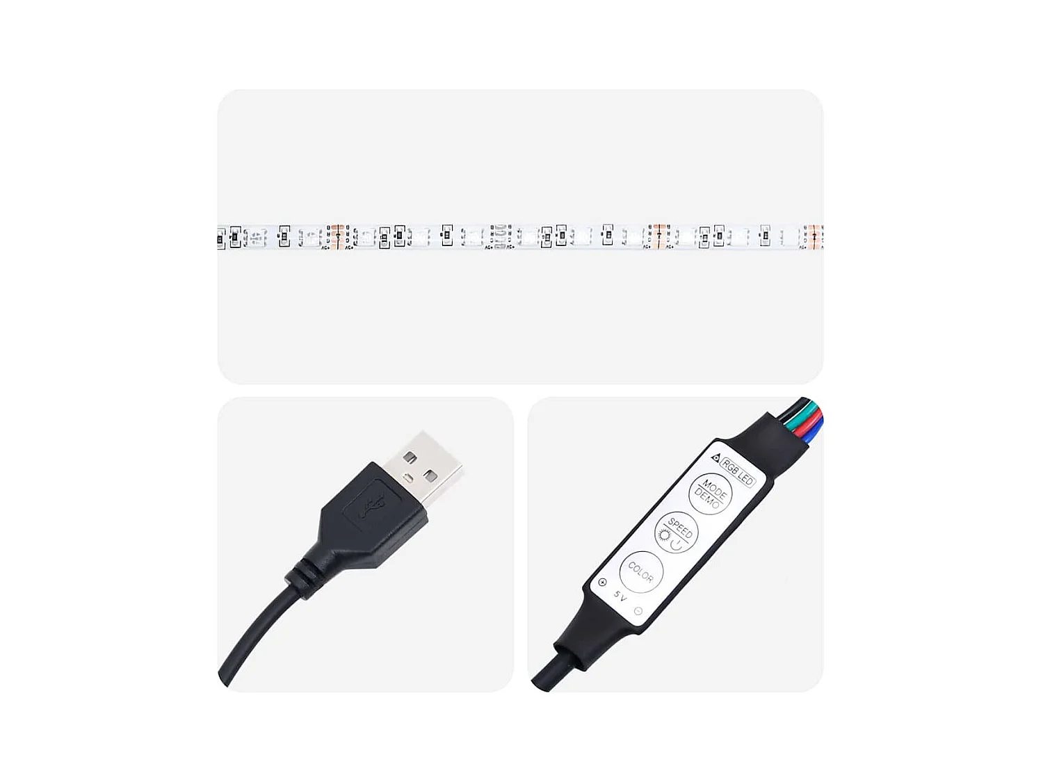 Cabeceira LED Carvalho preto 140 x 18,5 x 103,5 cm