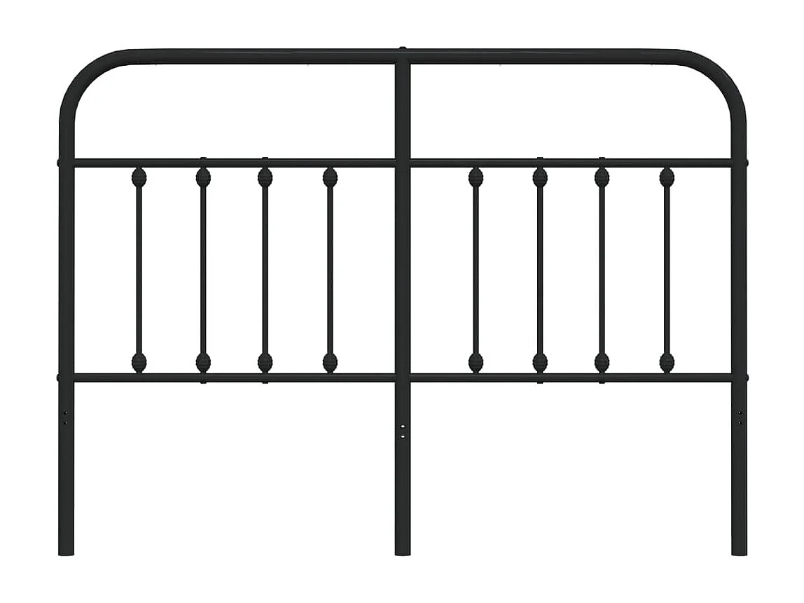 Tête de lit métal noir 140 cm