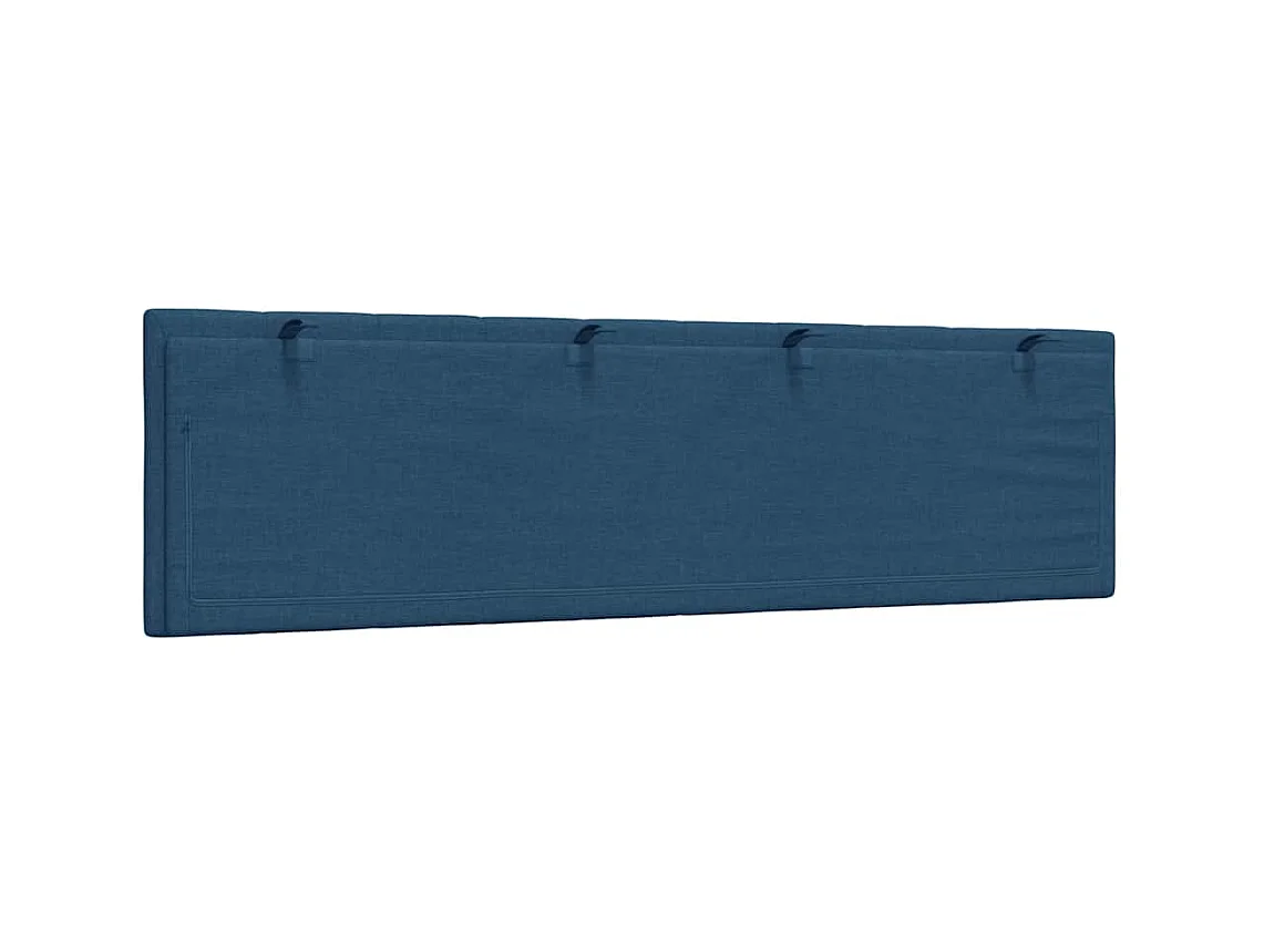 Tête de lit bleu 180 cm tissu