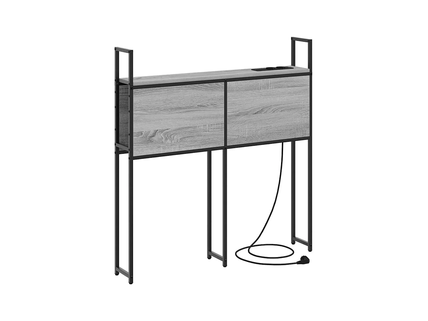 Tête de lit avec Station de Charge Sonoma gris 80 cm