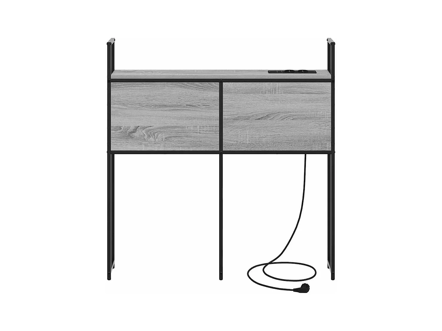 Tête de lit avec Station de Charge Sonoma gris 80 cm