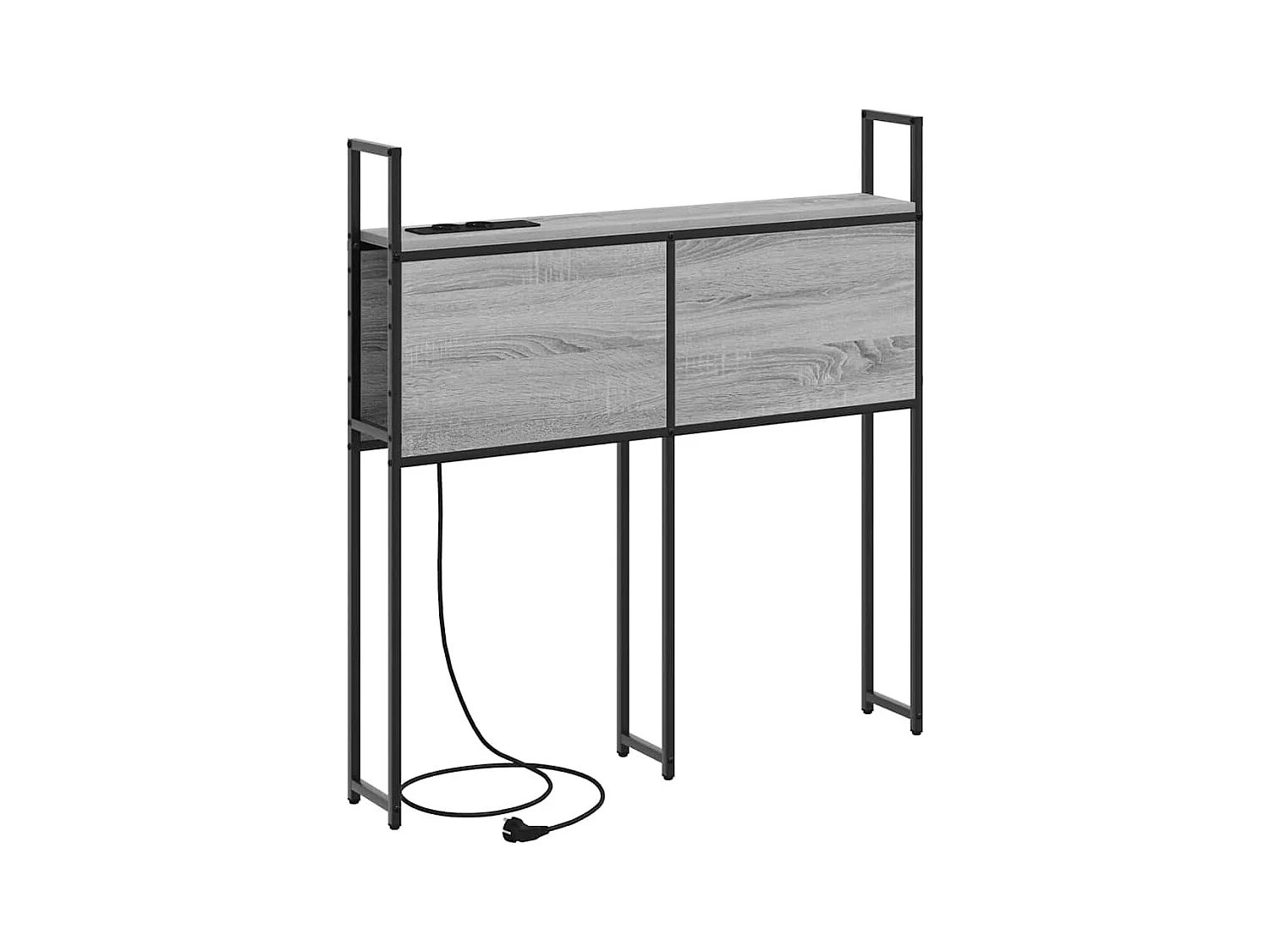 Tête de lit avec Station de Charge Sonoma gris 80 cm