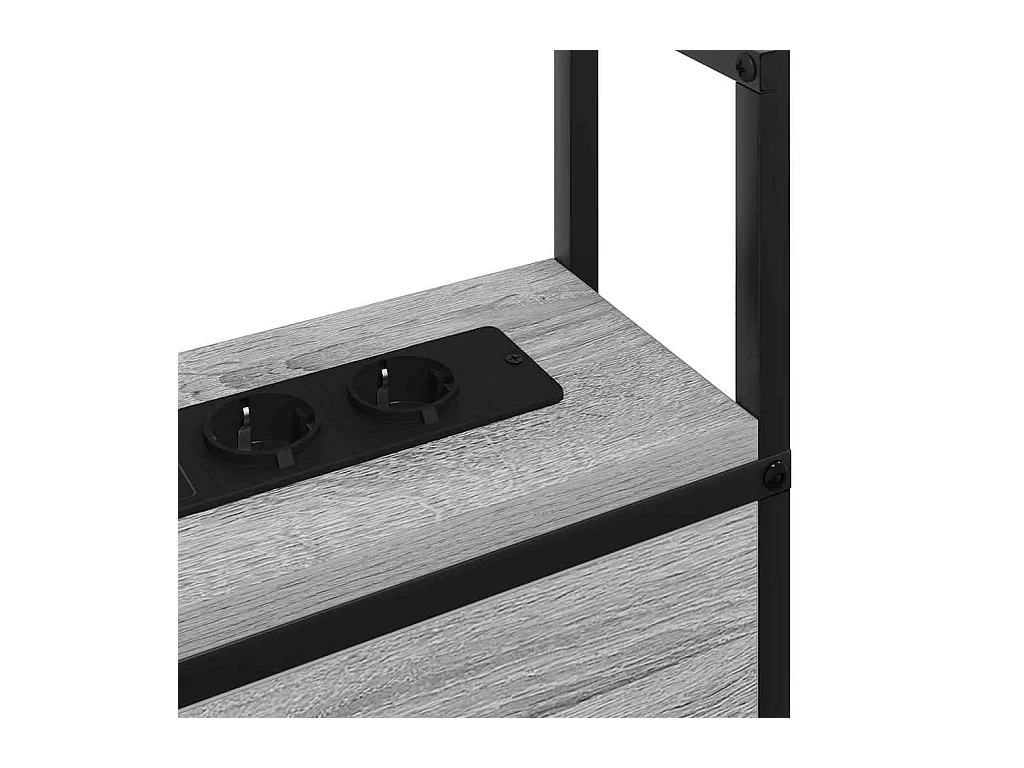 Tête de lit avec Station de Charge Sonoma gris 80 cm