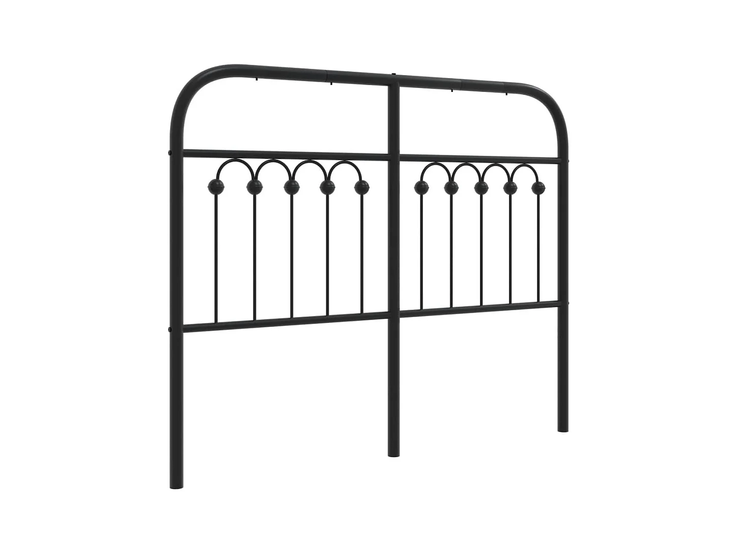 Tête de lit métal noir 120 cm