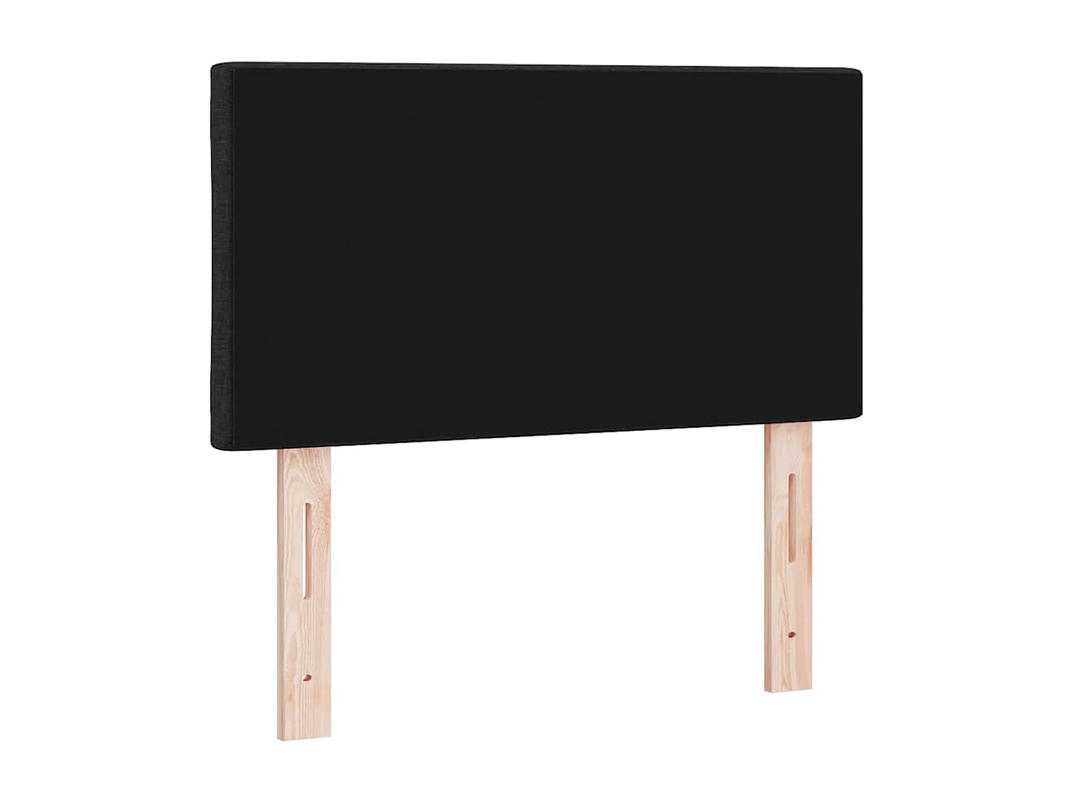 Stoffen Hoofdbord Geometrisch met hoofdeinde Zwart 80 cm Stof