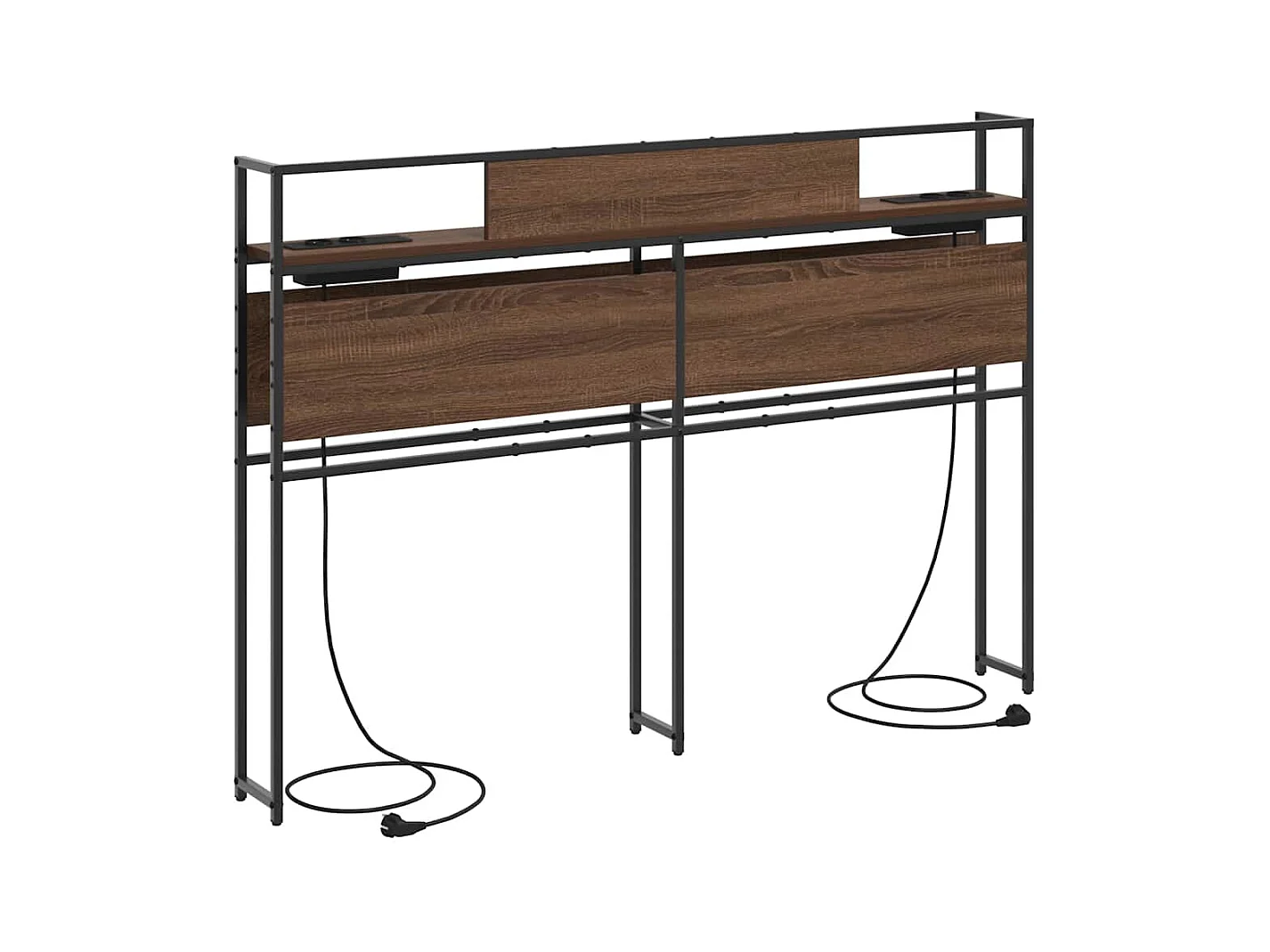 Tête de lit de rangement Chêne marron 160 cm Bois d'ingénierie