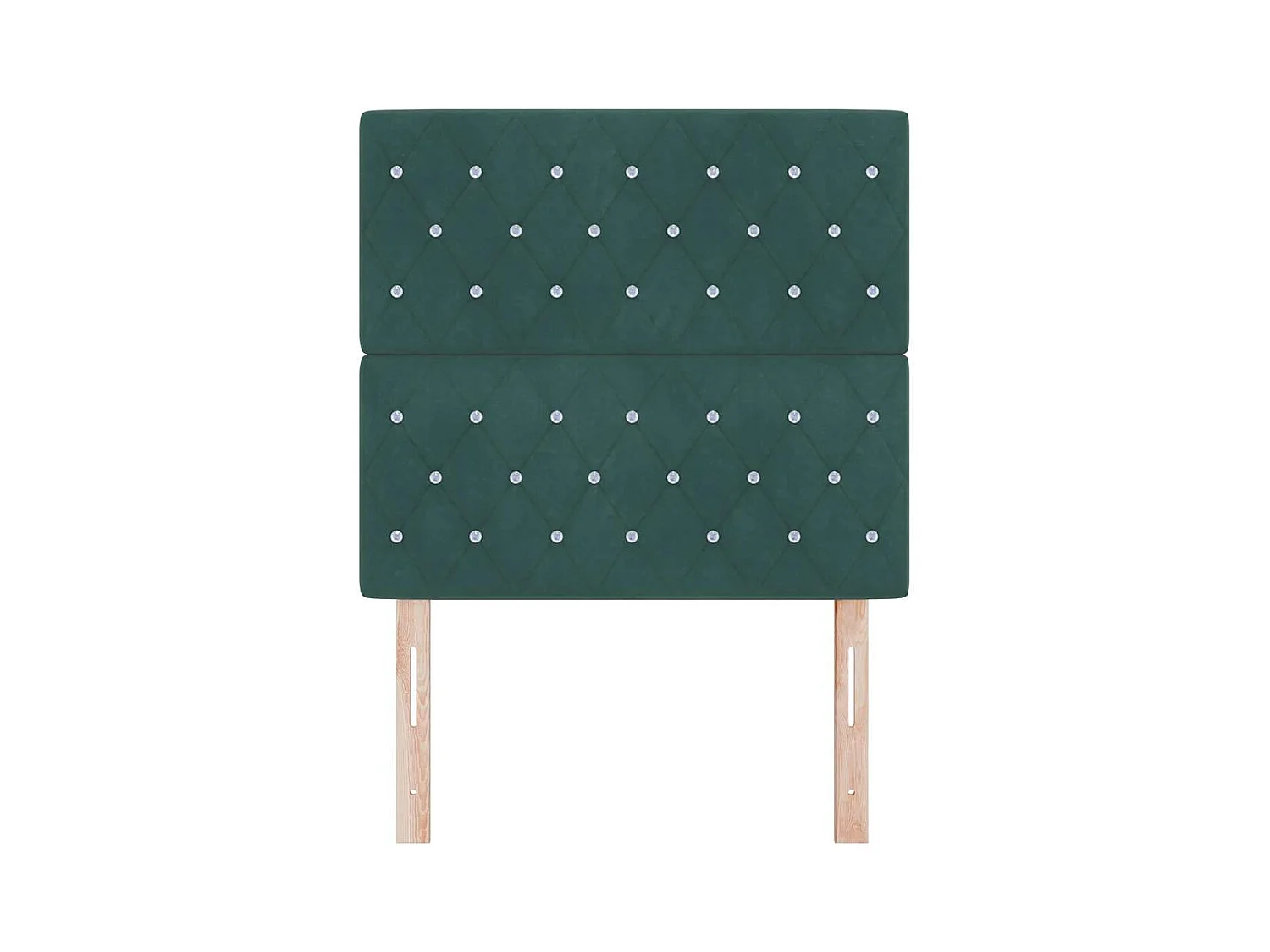 Tête de Lit LED Argyle Vert foncé 100 cm Velours