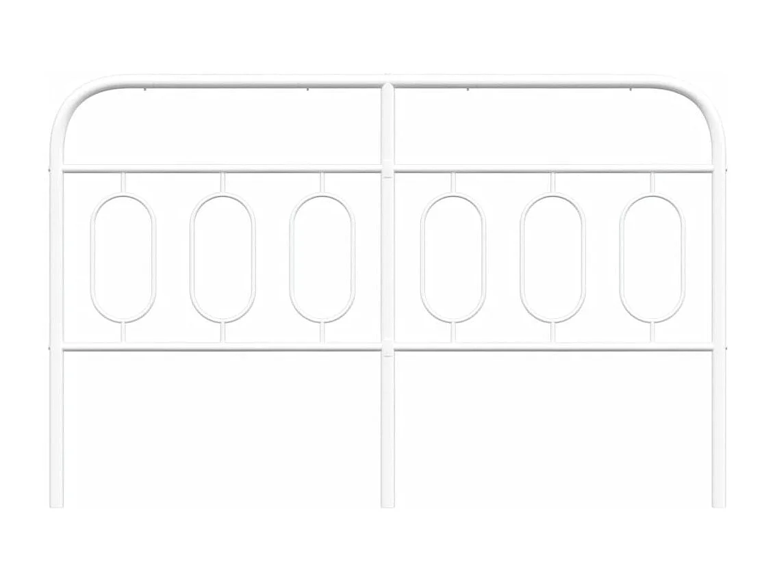 Hoofdbord 150 cm metaal wit