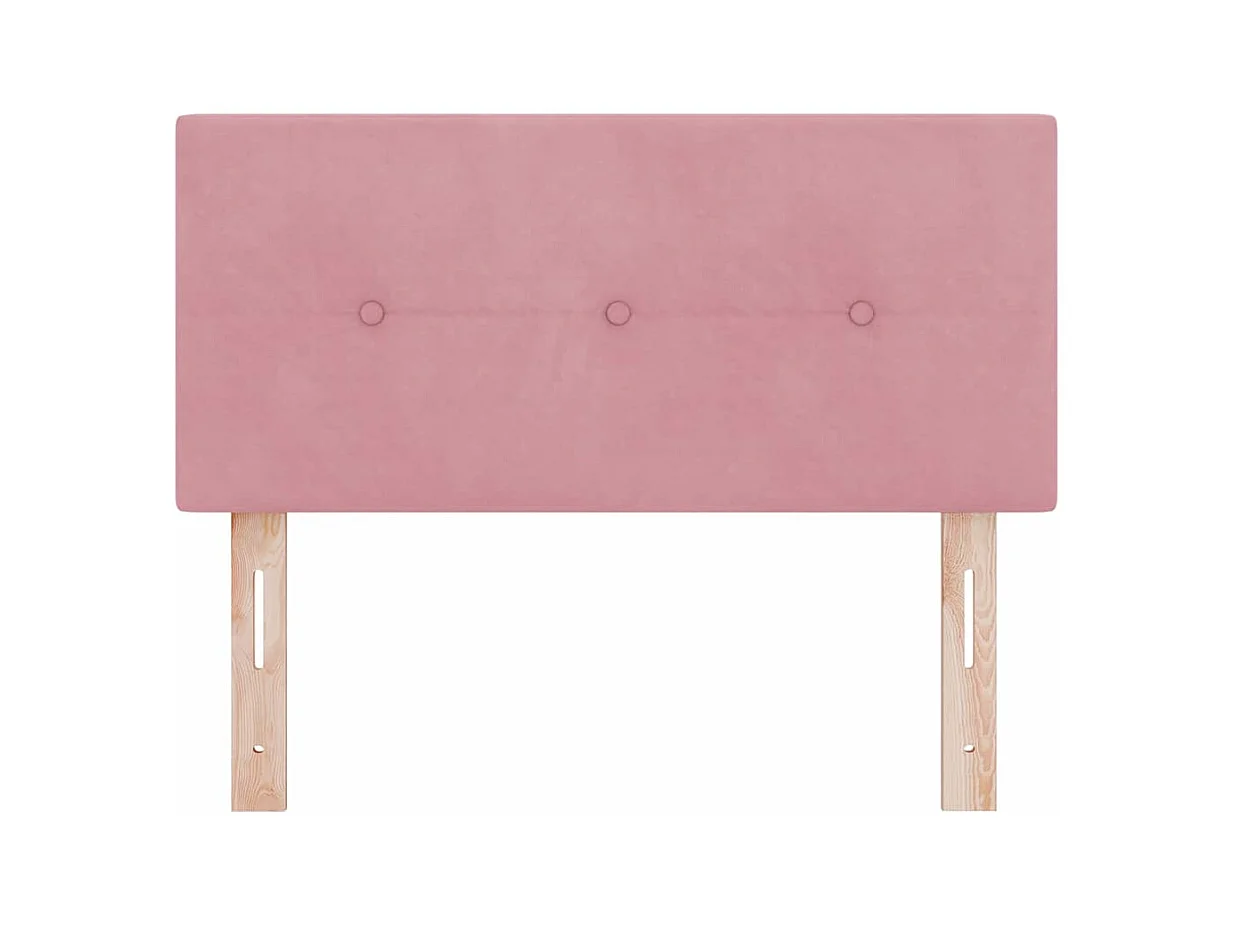 Tête de lit Montage mural avec tête de lit Rose 80 cm Velours