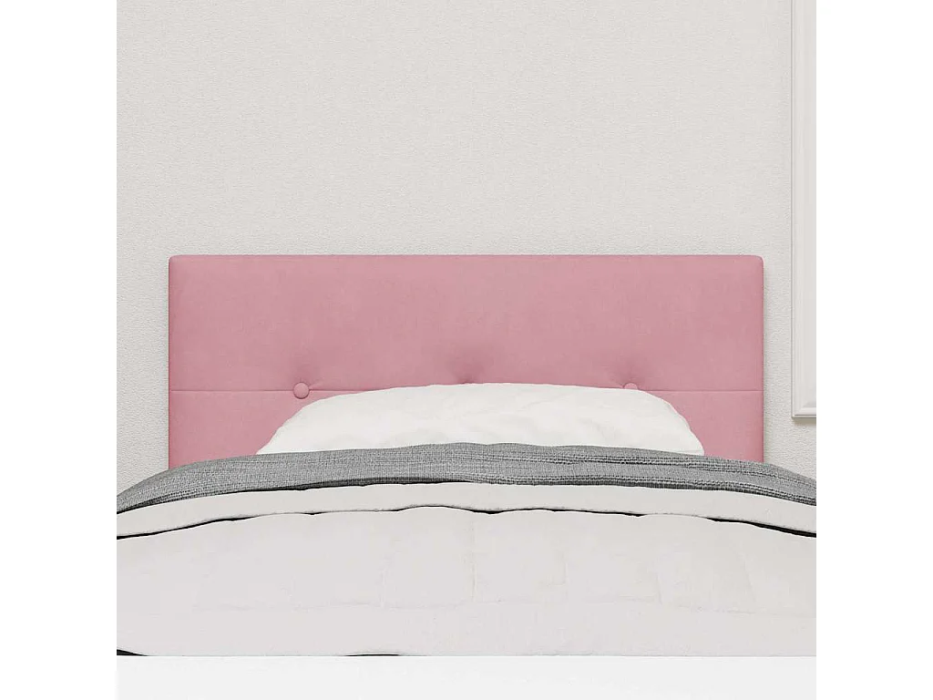 Tête de lit Montage mural avec tête de lit Rose 80 cm Velours