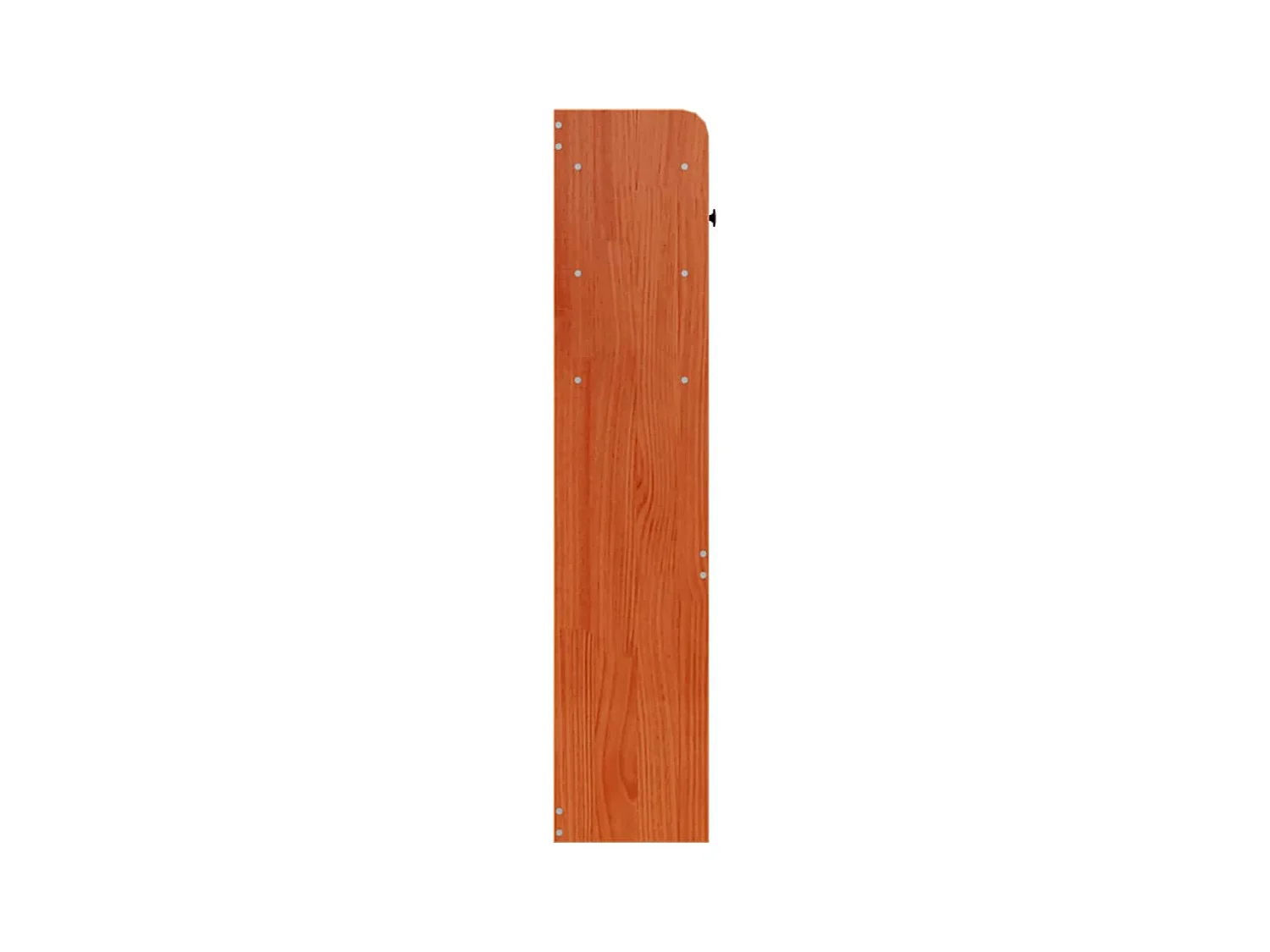 Tête de lit avec rangement cire marron 140cm bois massif de pin