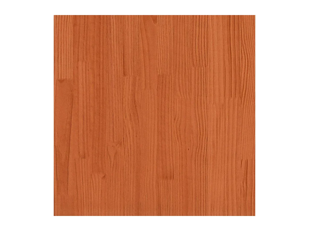 Tête de lit avec rangement cire marron 140cm bois massif de pin