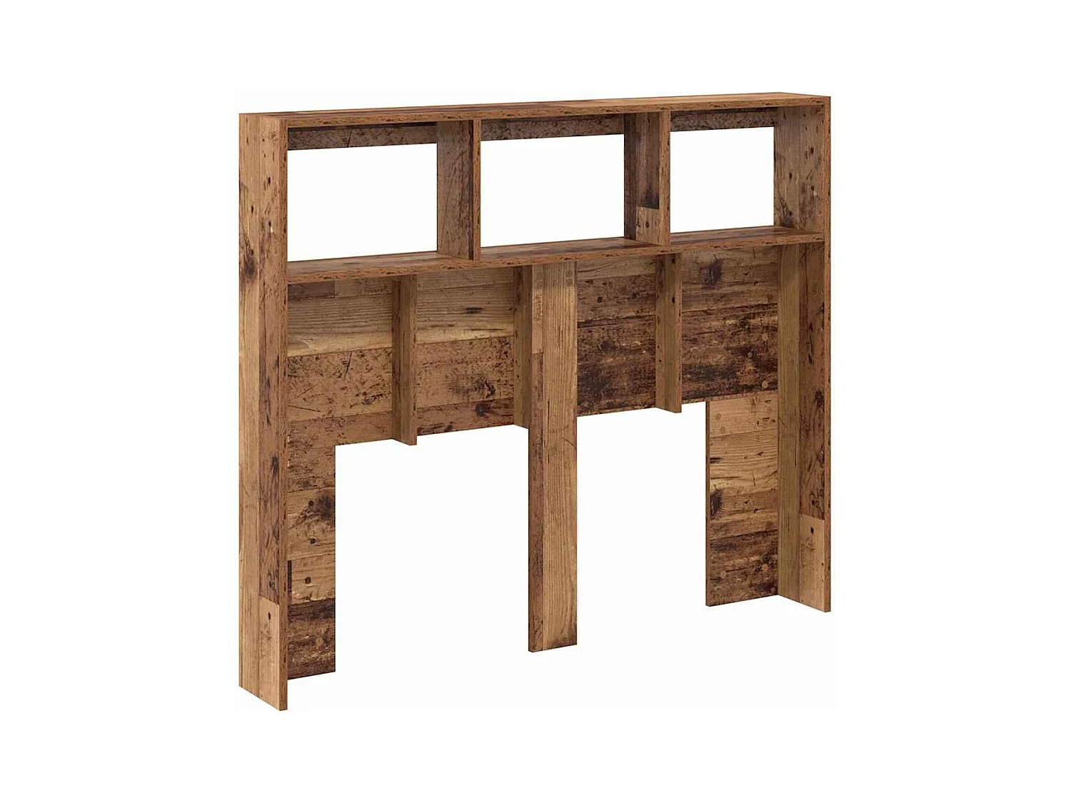 Tête de Lit avec LED Bois ancien 120 x 17 x 102 cm