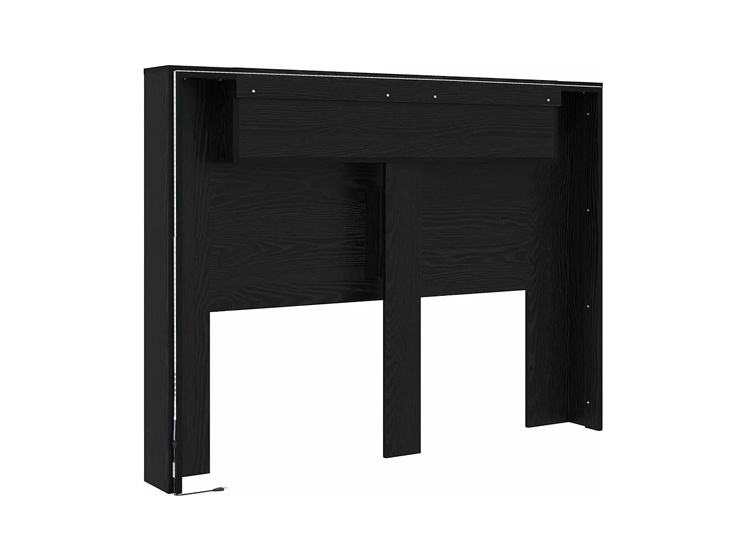 Tête de Lit Chêne noir Bois d'ingénierie