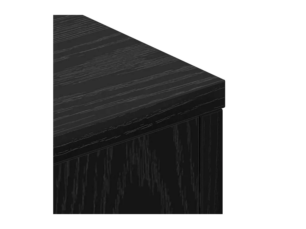 Tête de Lit Chêne noir Bois d'ingénierie