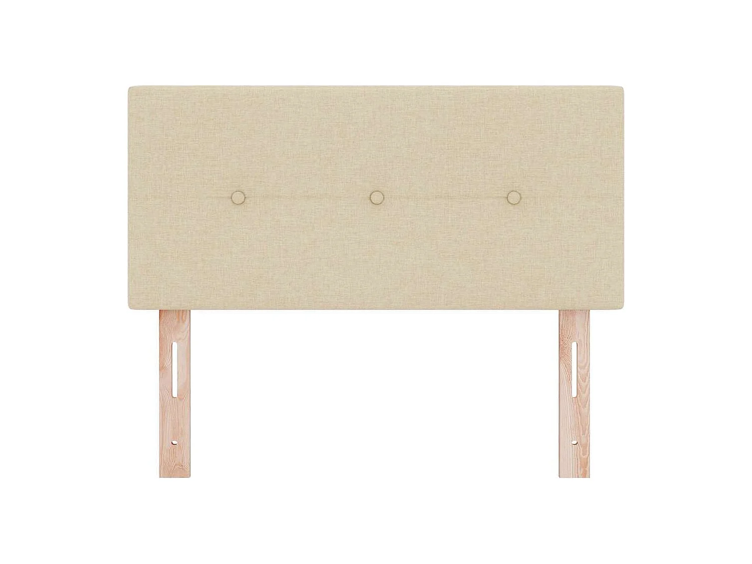 Tête de Lit LED avec des lumières à LED Crème 90 cm tissu