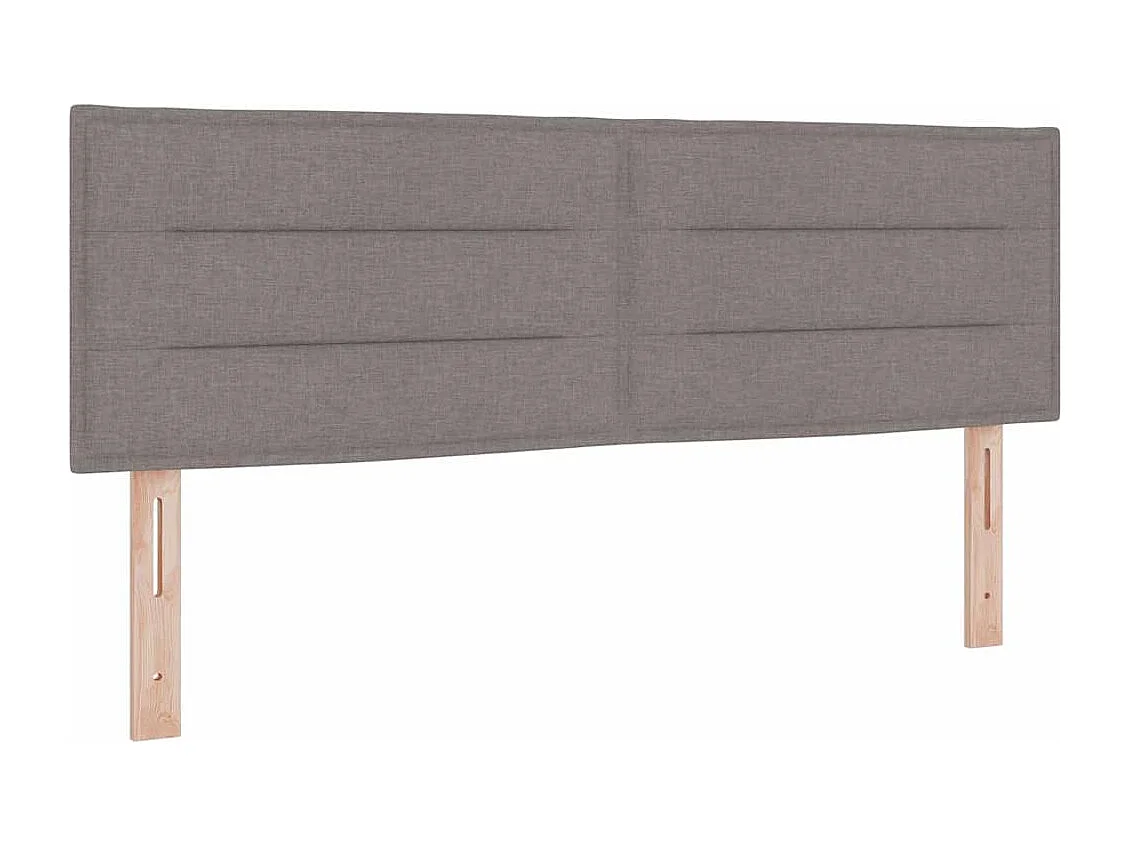 Tête de lit avec tête de lit Taupe 160 cm tissu