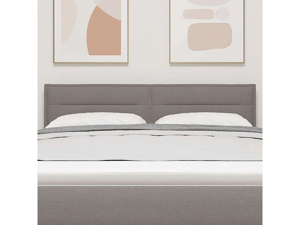 Tête de lit avec tête de lit Taupe 160 cm tissu