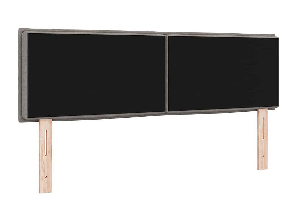 Tête de lit avec tête de lit Taupe 160 cm tissu