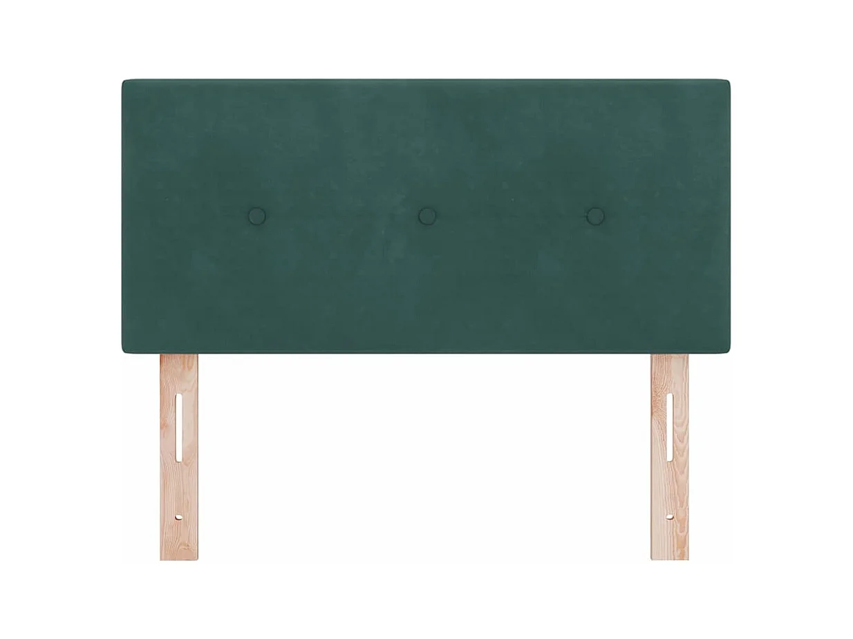 Tête de lit Montage mural Vert foncé 100 cm Velours