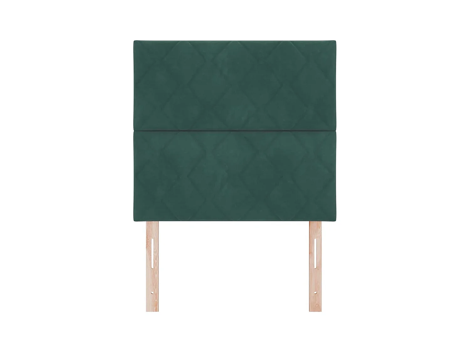 Tête de lit Montage mural Géométrique Vert foncé 90 cm Velours