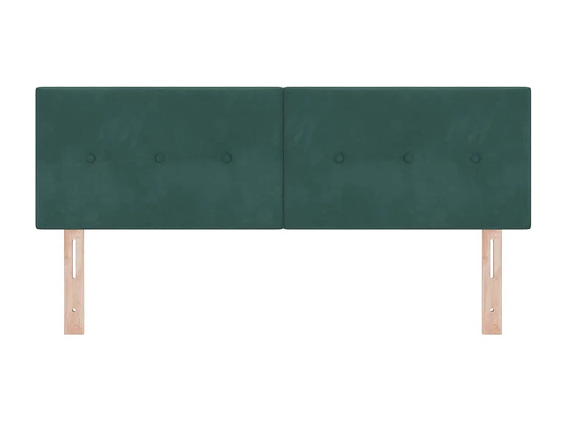 Tête de lit Montage mural Vert foncé 160 cm Velours