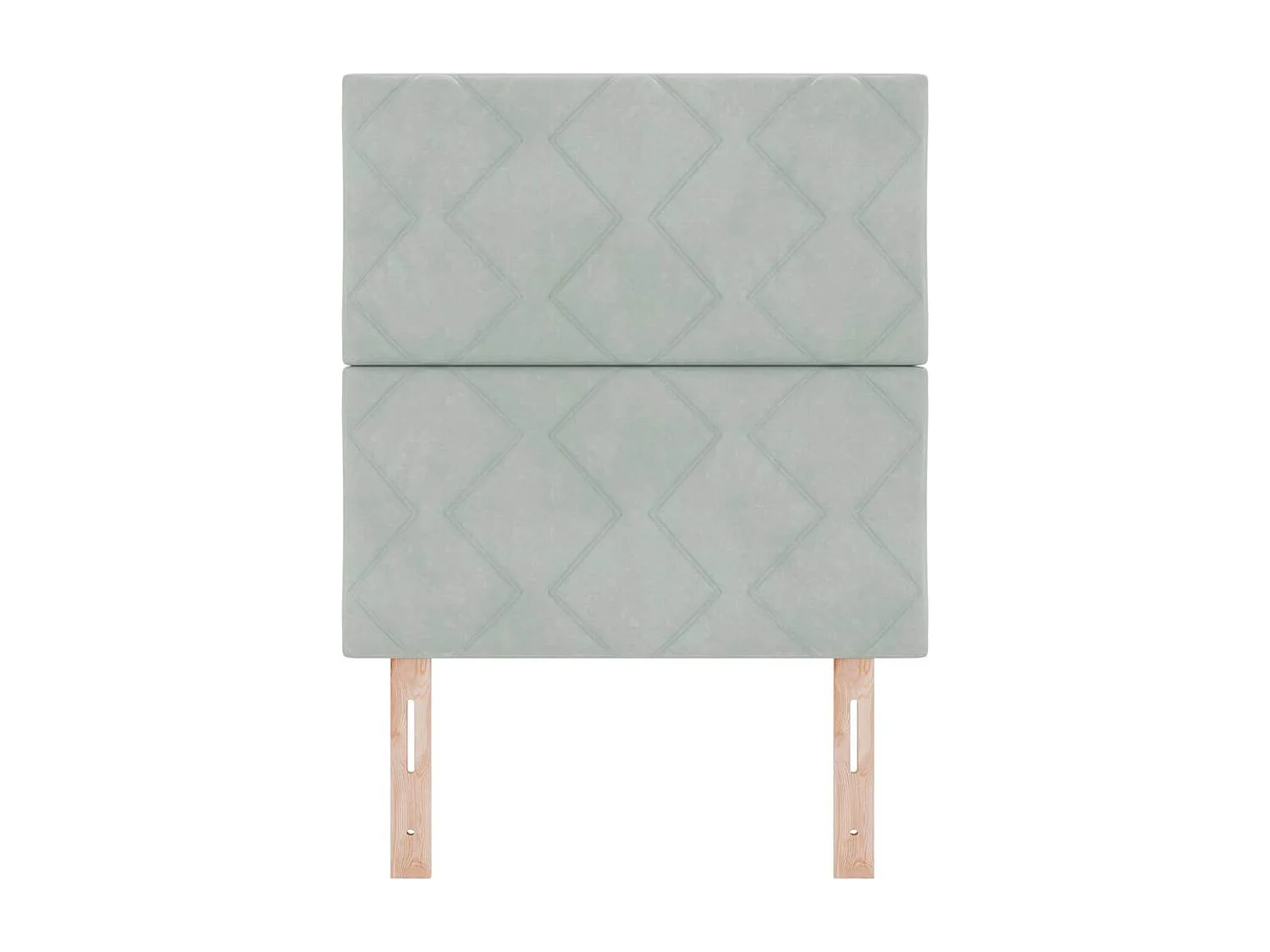 Tête de Lit LED Géométrique Gris clair 80 cm Velours