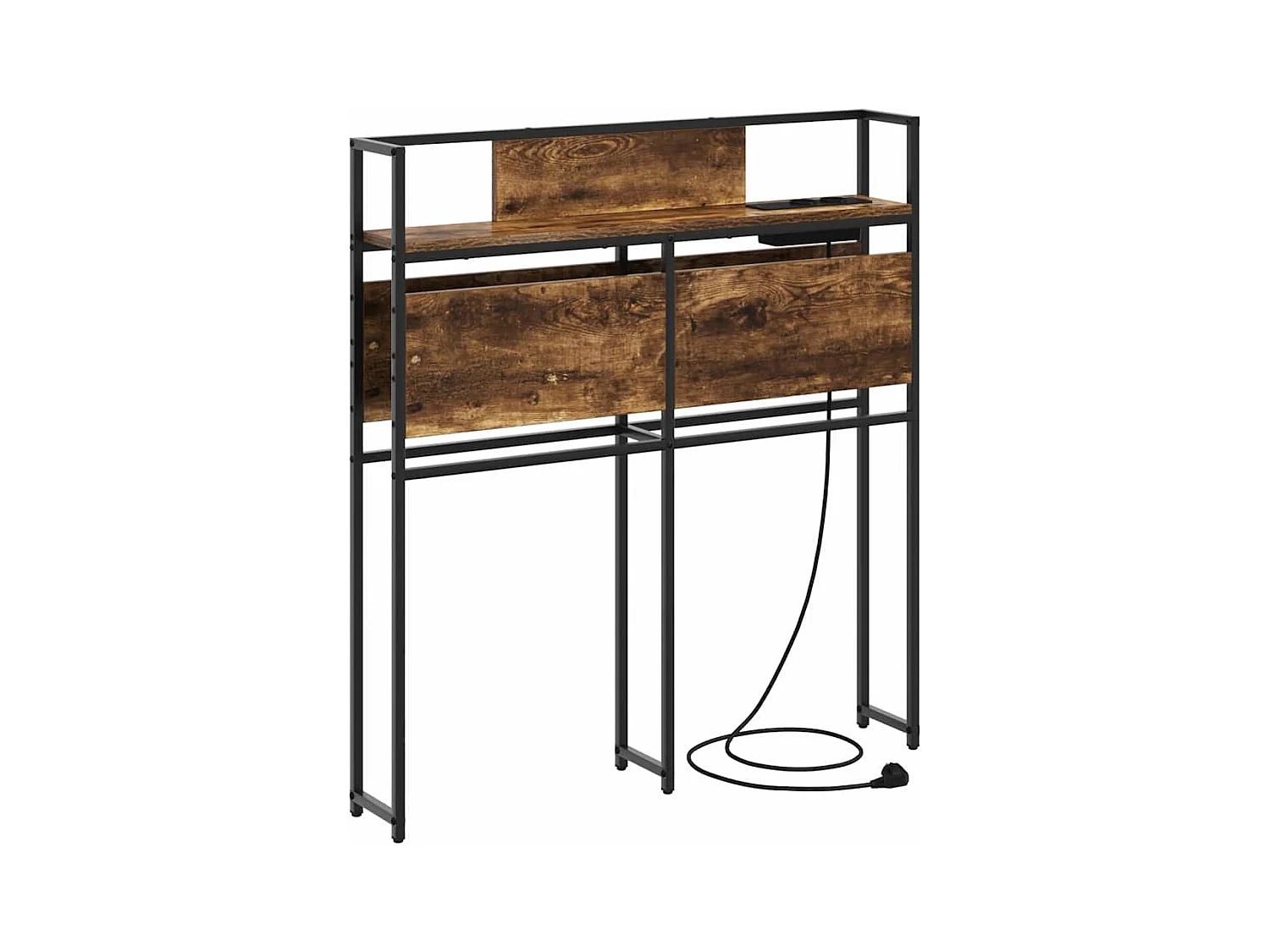 Tête de lit de rangement Chêne fumé 100 cm Bois d'ingénierie