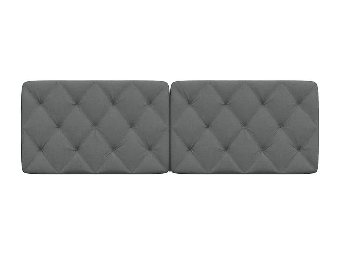 Tête de lit gris foncé 160 cm tissu