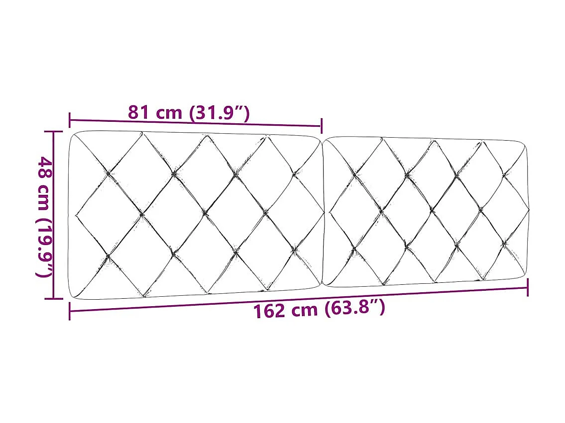 Almofadão de cabeceira 160 cm tecido cinzento-escuro