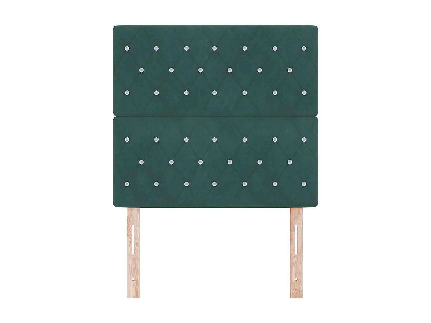 Tête de Lit en Velours Argyle Vert foncé 100 cm Velours