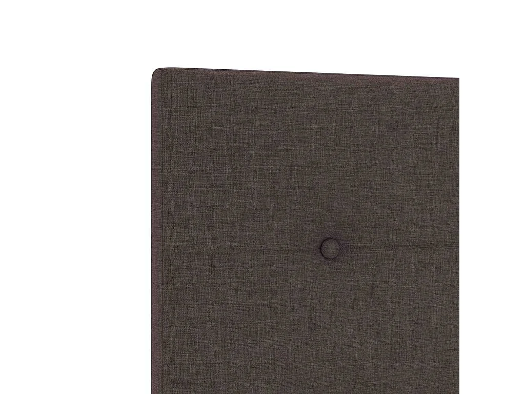 Tête de lit avec tête de lit Marron foncé 90 cm tissu