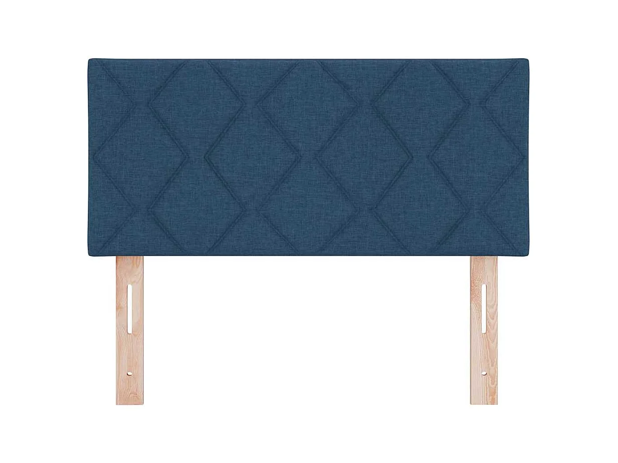 Tête de Lit en Tissu Géométrique Bleu 90 cm tissu
