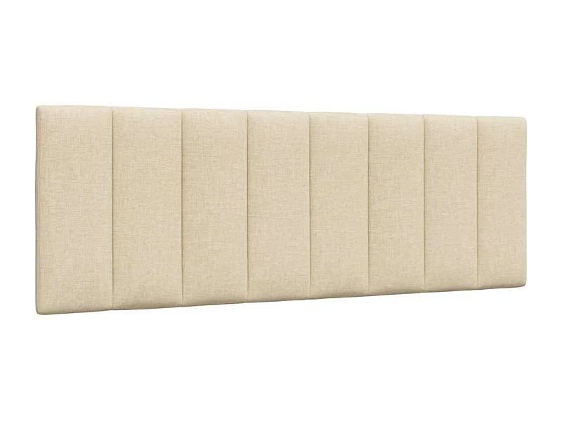 Cabecero de cama acolchado tela crema 140 cm