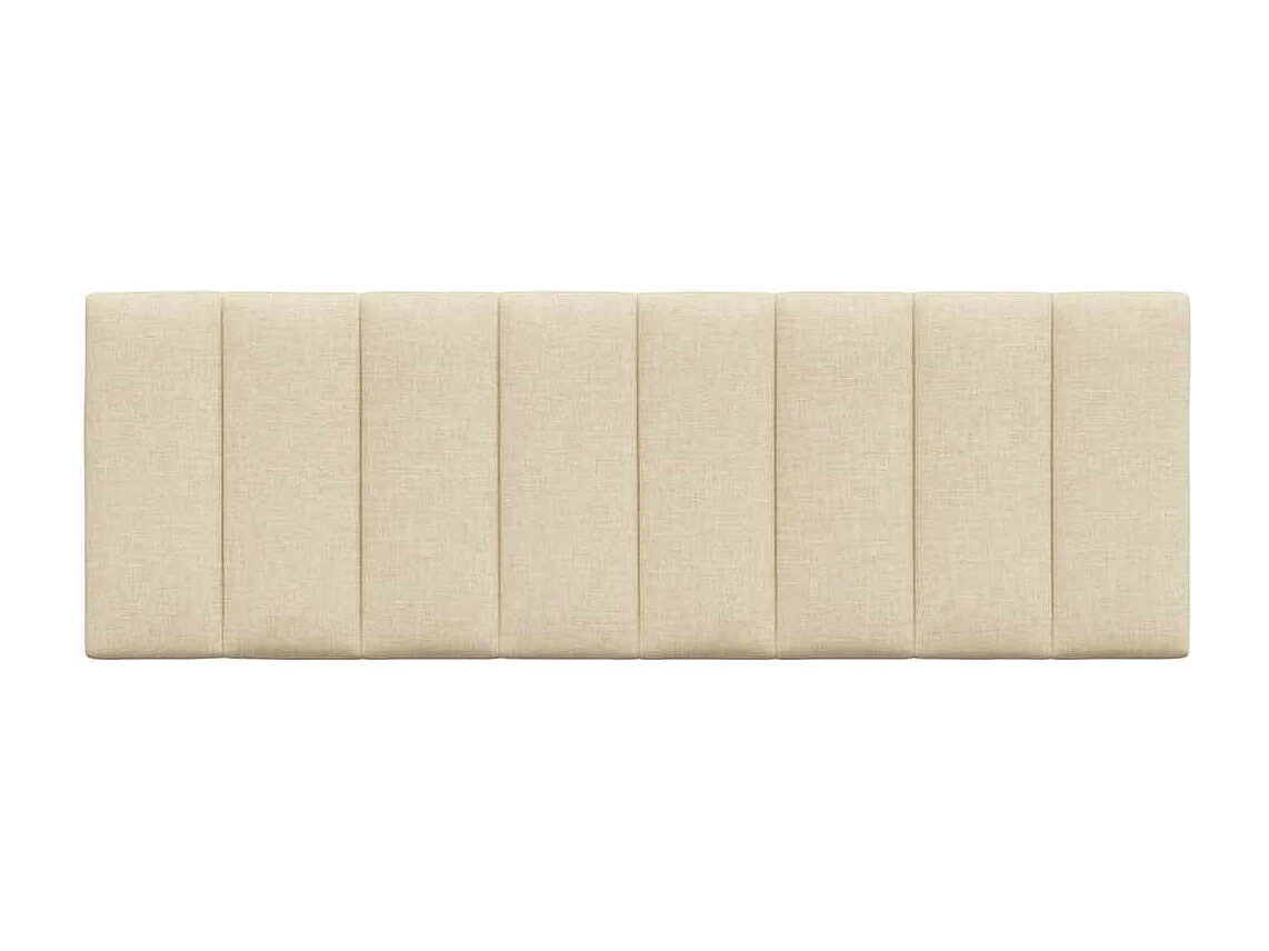 Hoofdbordkussen "Hanko" 140 cm stof crèmekleurig