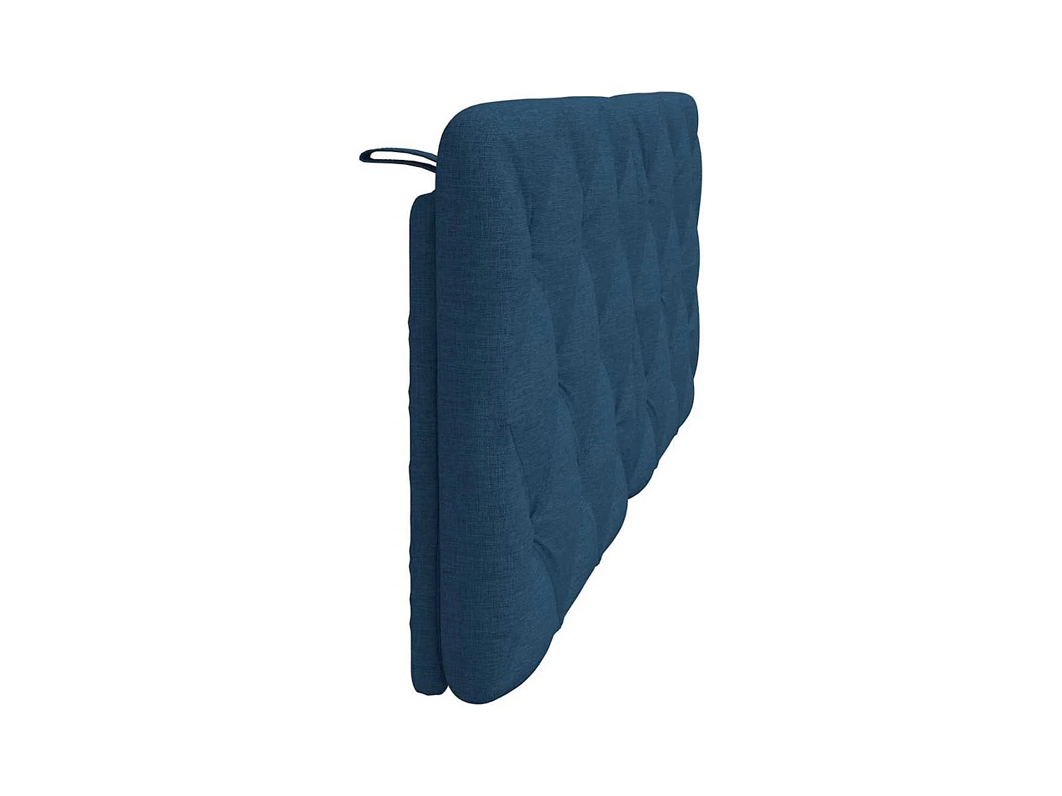 Tête de lit bleu 120 cm tissu