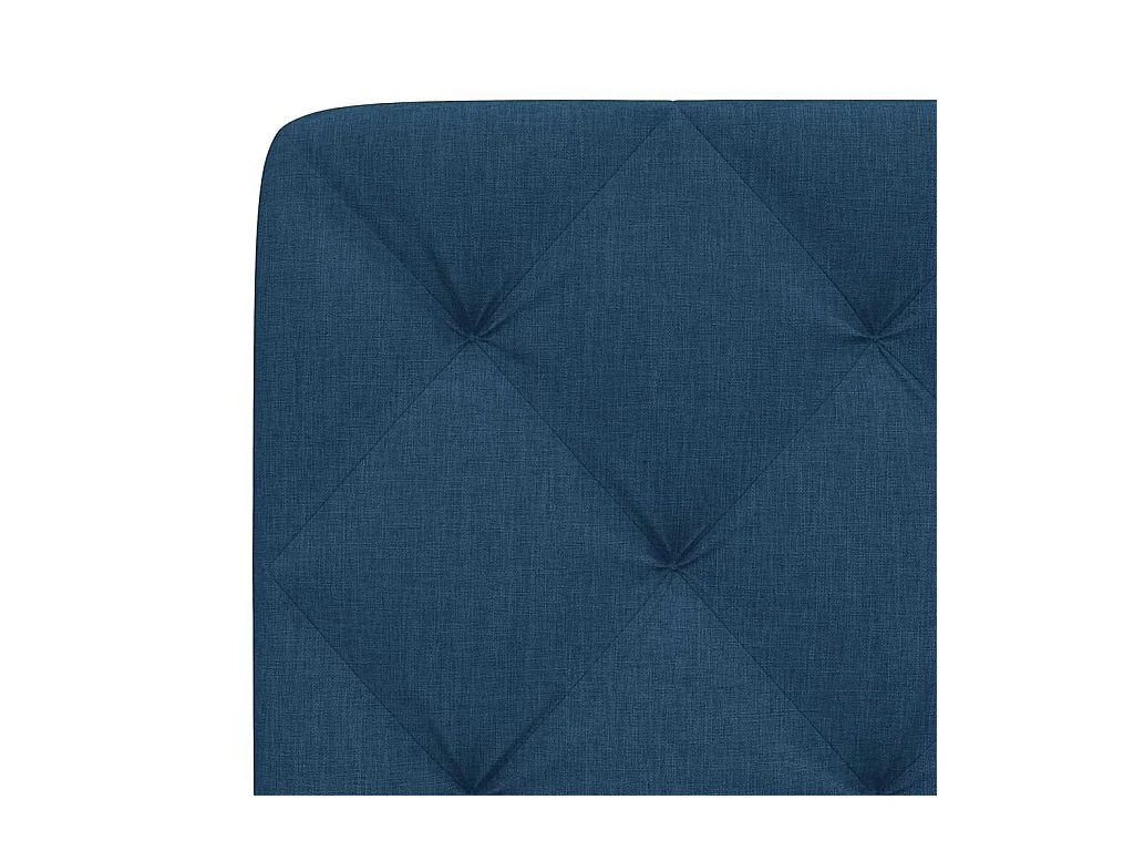 Tête de lit bleu 120 cm tissu