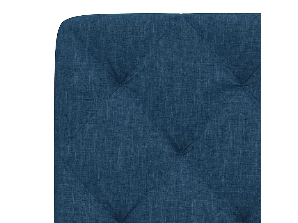 Tête de lit bleu 120 cm tissu