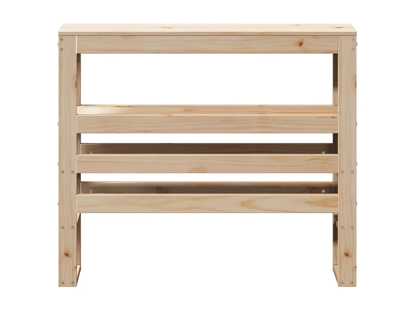 Tête de lit avec étagères 75 cm bois massif de pin