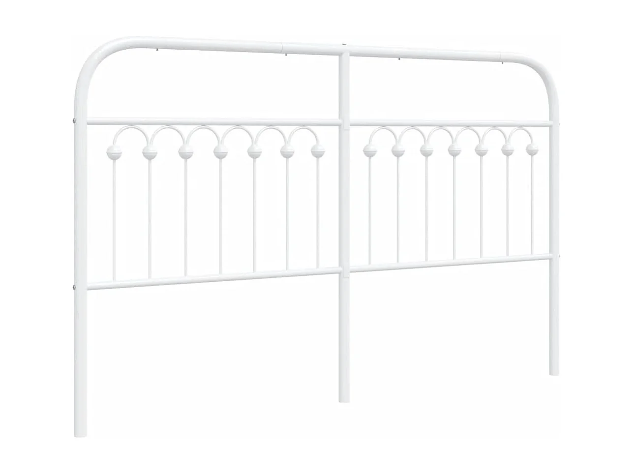 Hoofdbord 150 cm metaal wit