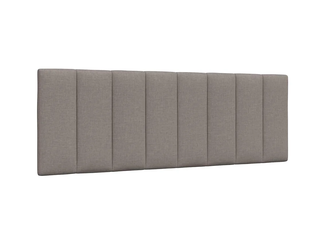Tête de lit taupe 140 cm tissu