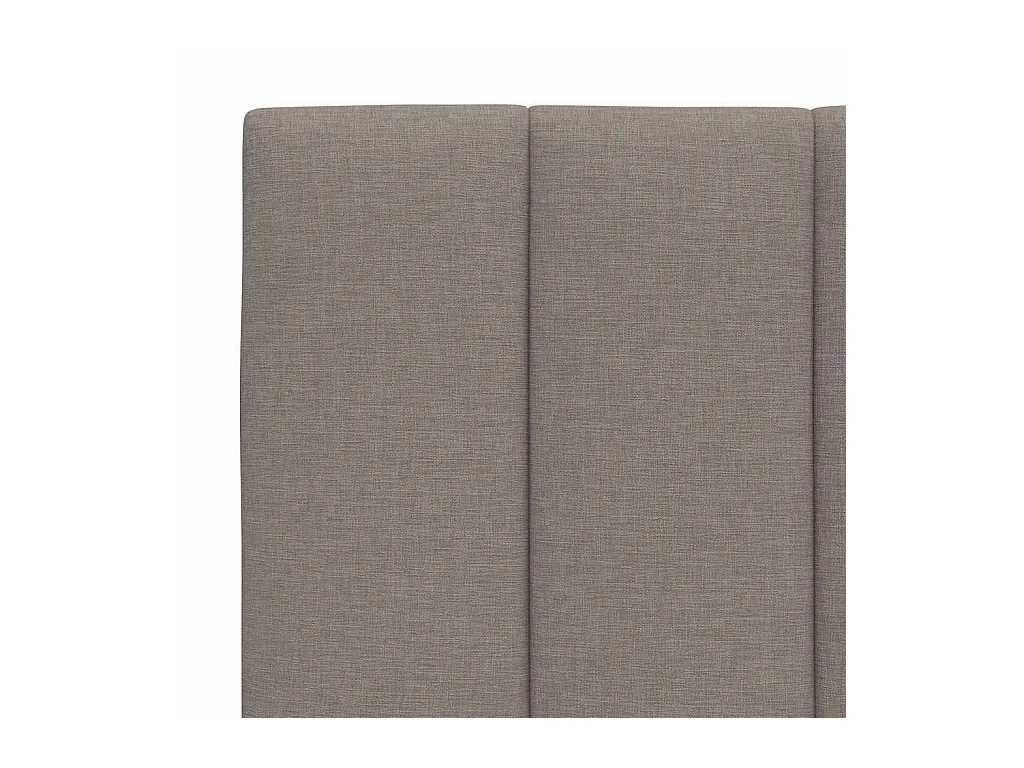 Tête de lit taupe 140 cm tissu