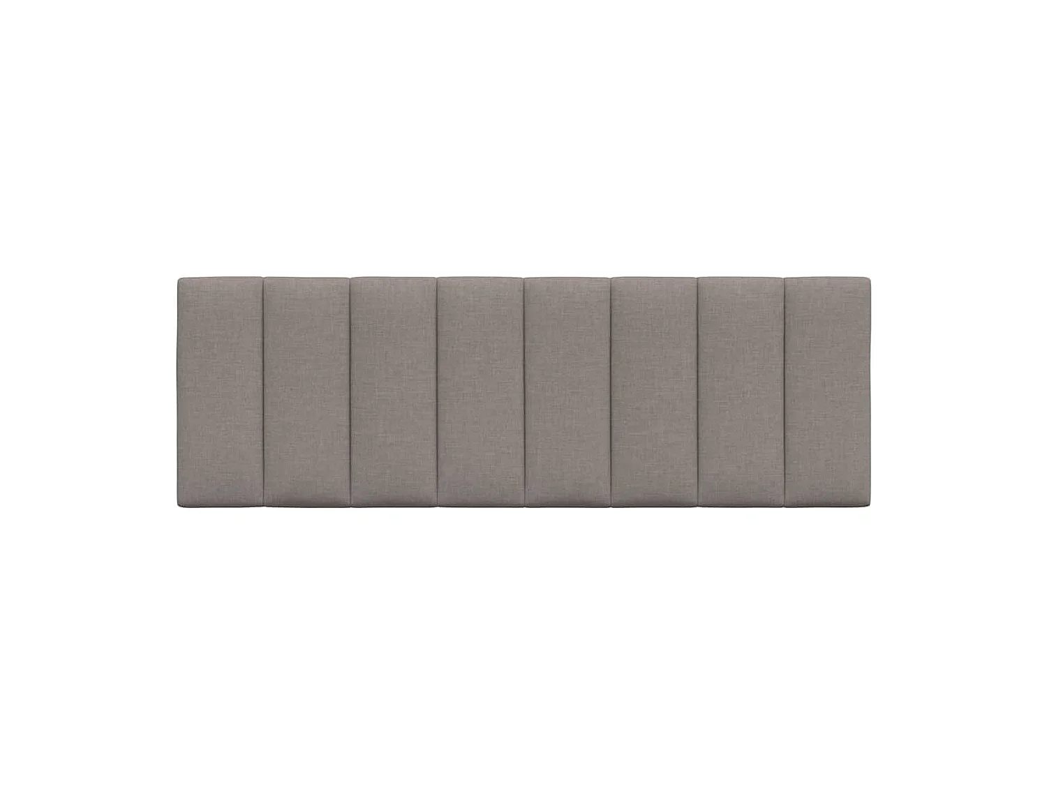 Cabecero de cama acolchado tela gris taupé 140 cm