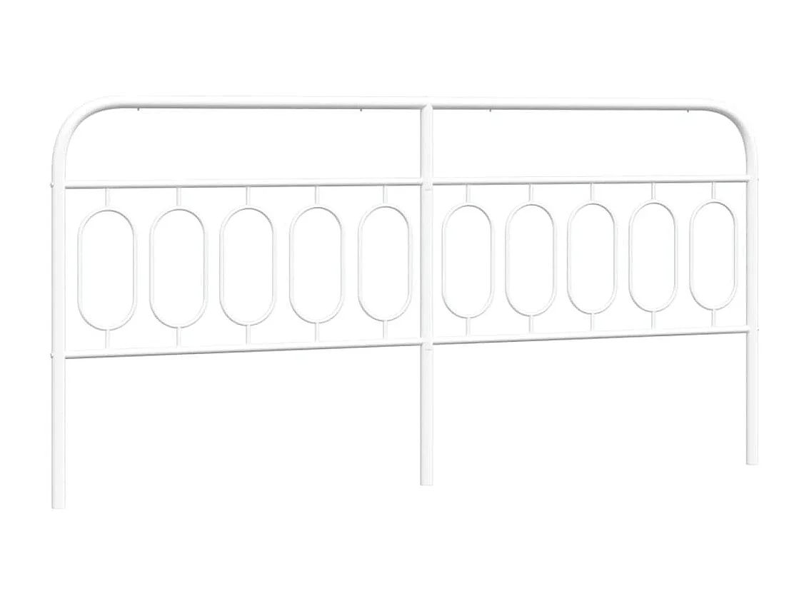 Hoofdbord 200 cm metaal wit