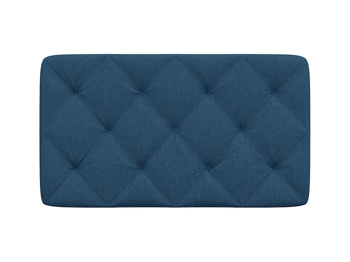 Tête de lit bleu 80 cm tissu