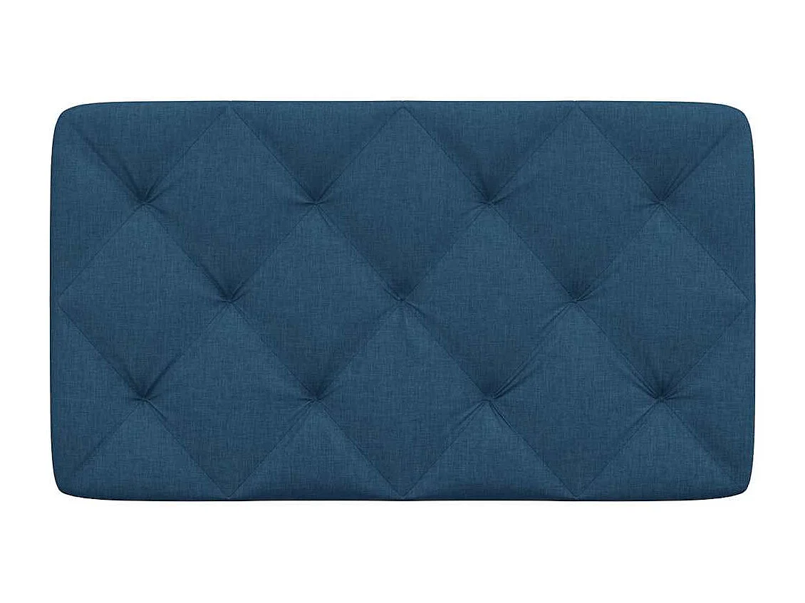 Tête de lit bleu 80 cm tissu