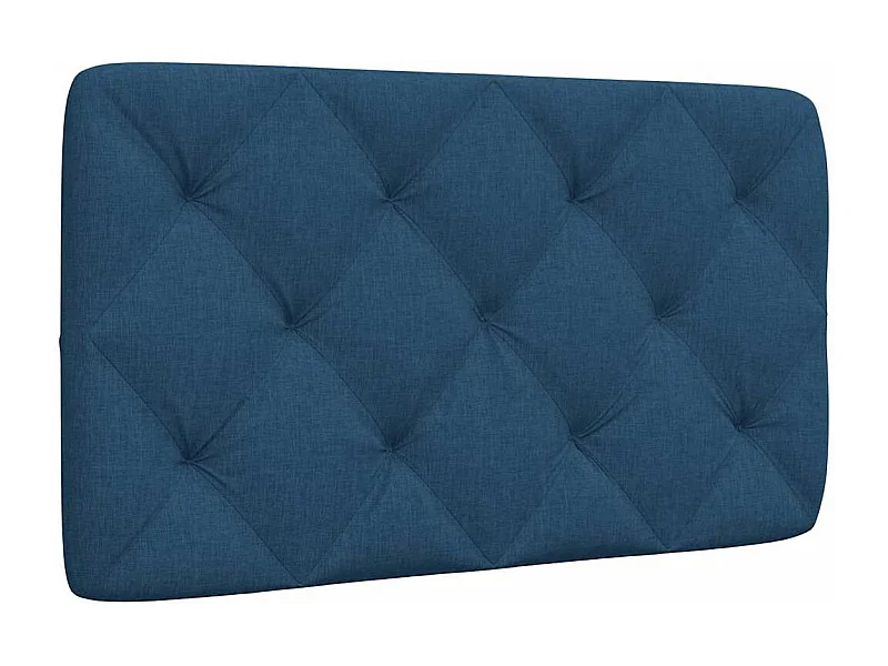 Hoofdbordkussen 80 cm stof blauw