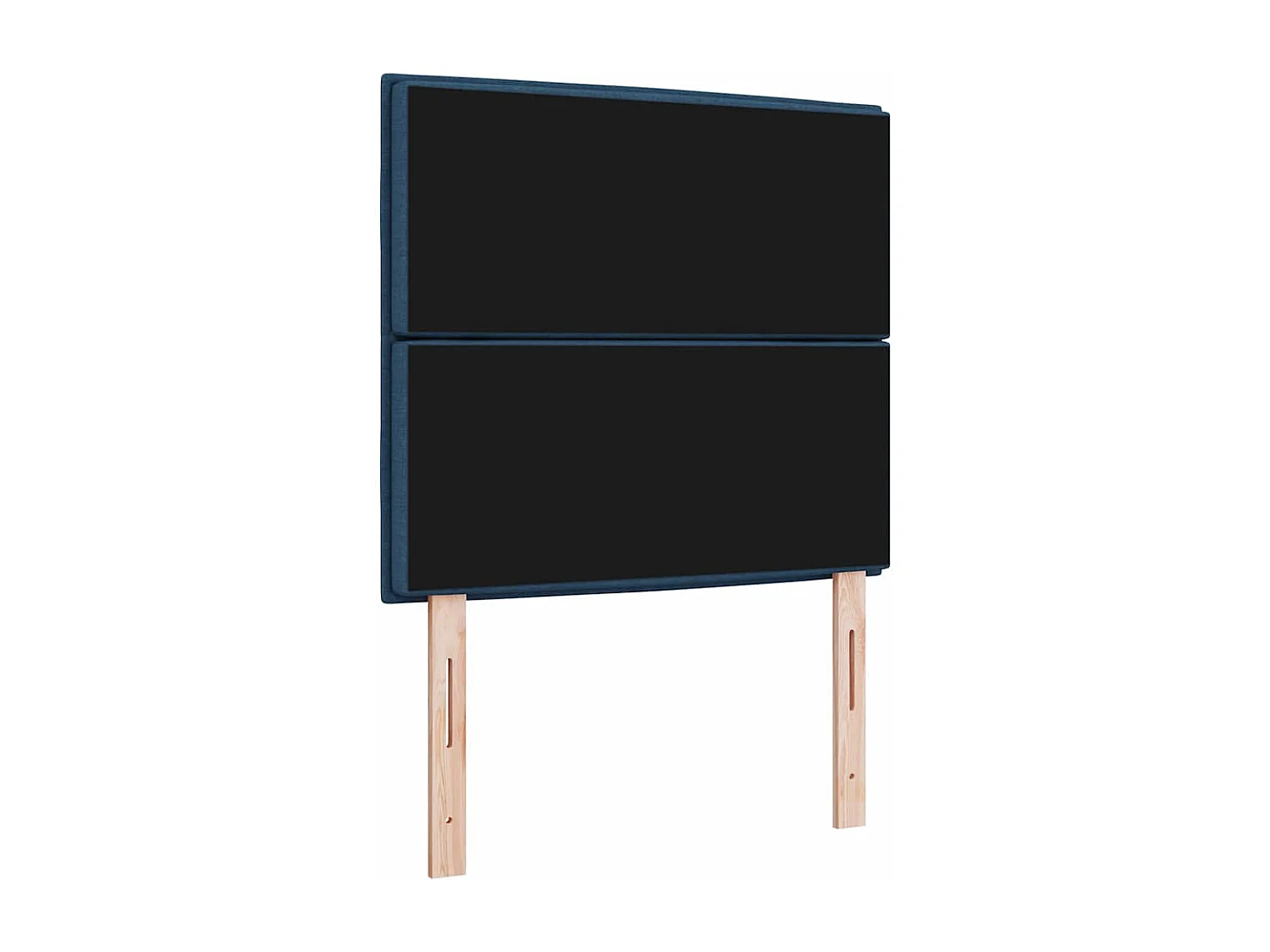 Cabecero con cabecera Manual Azul 90 cm tela