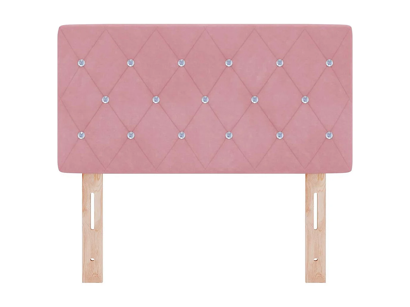 Tête de Lit LED avec des lumières à LED Rose 80 cm Velours